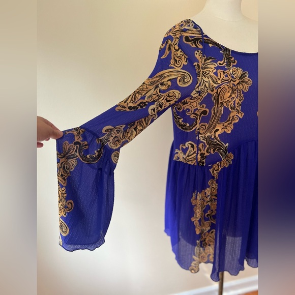 Free People Symphony Bell Sleeve Dress XS - Picture 5 of 7